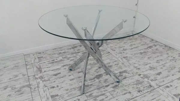 Tempered glass deals round table