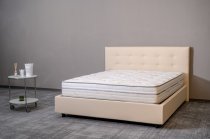 D20 90x190cm ROMANTIC STORAGE BED BACOS 0001 BEIGE